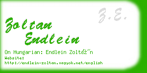 zoltan endlein business card